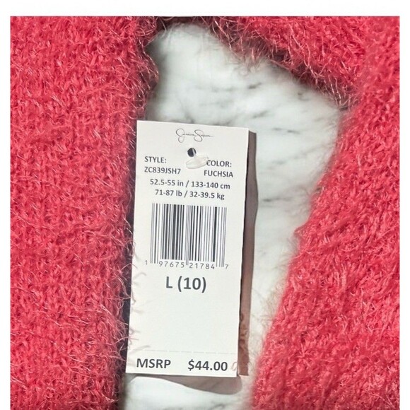 Jessica Simpson Sweater Women’s Small Pink Cropped Soft Knit Button Front NWT - Picture 3 of 4